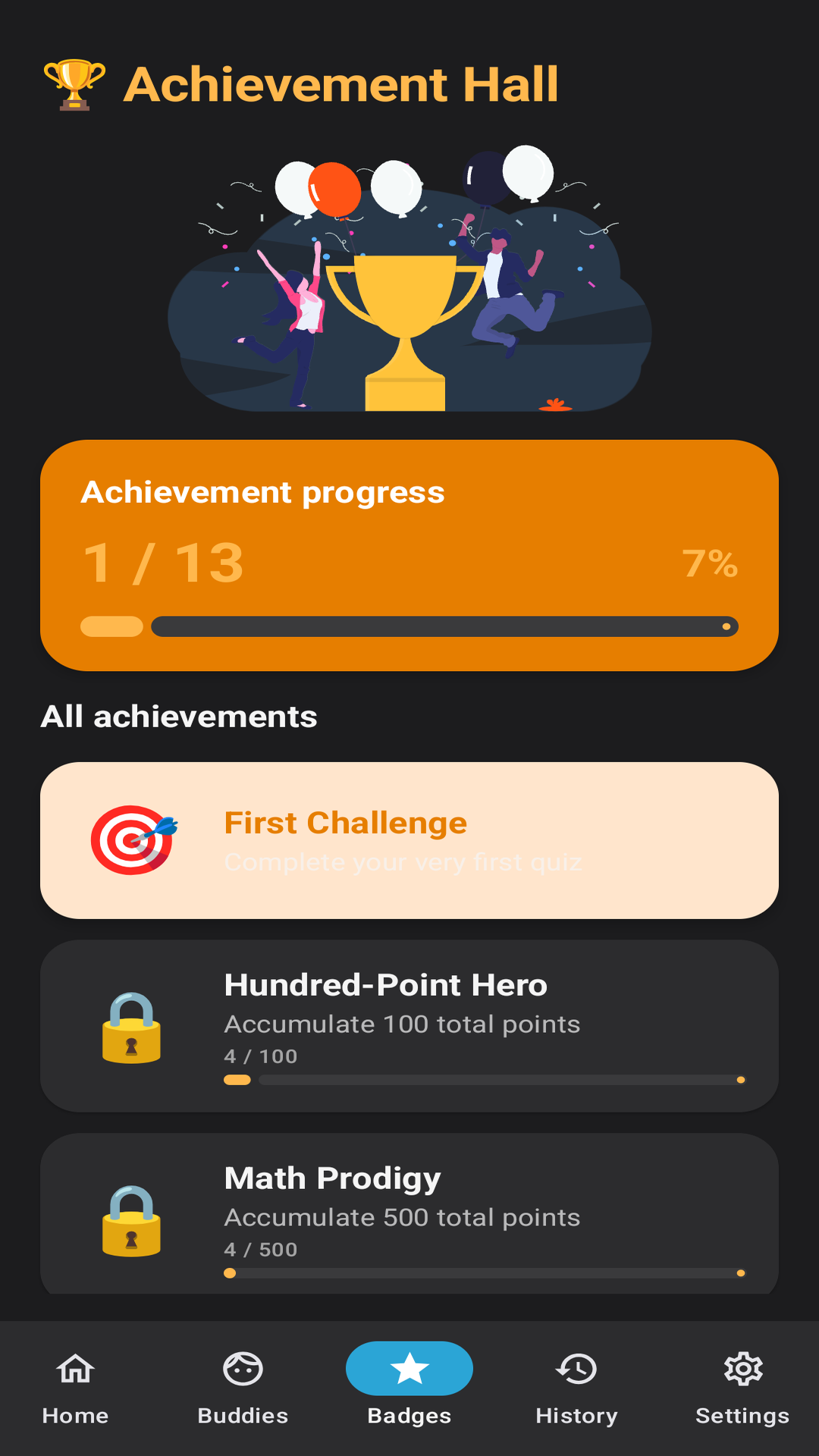 Math Buds speed challenge